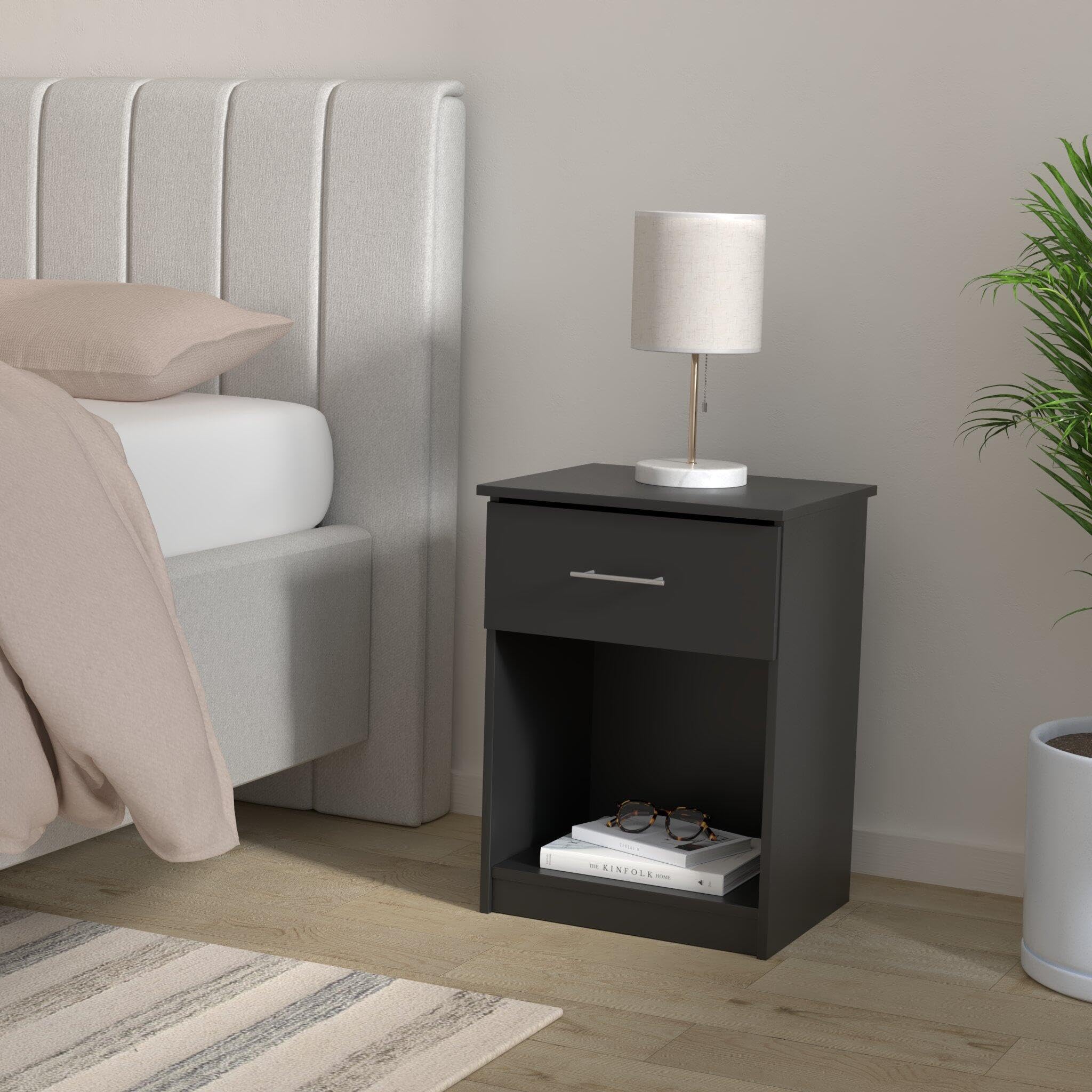 Furinno Tidur Nightstand, 2-Pack, Americano